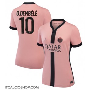 Paris Saint-Germain Ousmane Dembele #10 Terza Maglia Femmina 2024-25 Manica Corta